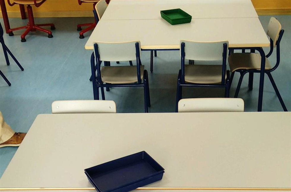 Archivo - Un aula de un colegio (archivo)