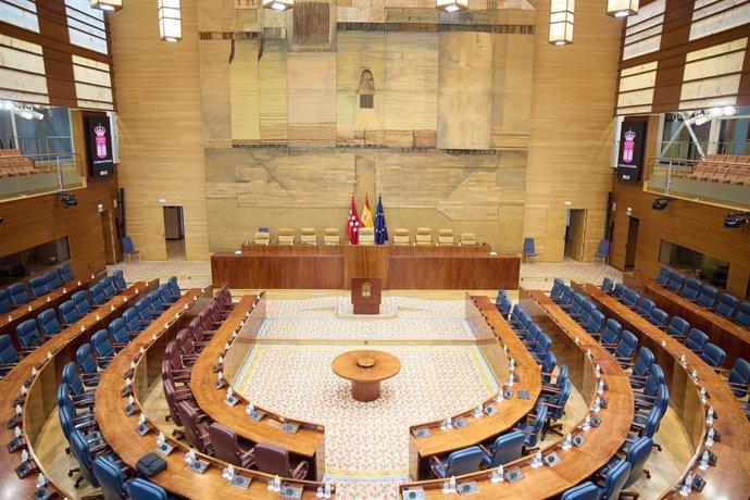 Vista general durante un pleno en la Asamblea de Madrid, a 21 de marzo de 2024