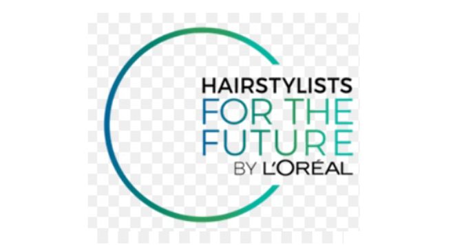 Logo de 'Hairstylists for the Future', la iniciativa de L'Oréal Productos Profesionales que impulsa la consevación del agua, el reciclaje de residuos y las alternativas limpias en el consumo de energía en los salones de peluquería.