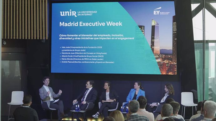 Jornada de la 'Madrid Executive Week', cumbre de inmersión empresarial entre destacados líderes empresariales de España y un centenar de estudiantes directivos internacionales de los executives master de la Universidad Internacional de La Rioja (UNIR)
