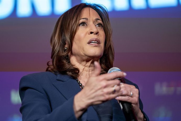 March 4, 2024, Washington, District Of Columbia, USA: United States Vice President Kamala Harris speaks at the International Association of Fire Fighters Legislative Conference at the Hyatt Regency Capitol Hill in Washington, DC on Monday, March 4, 2024