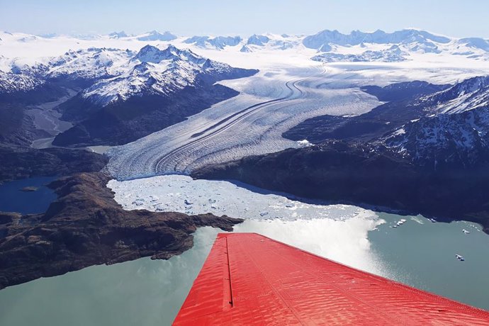 Imagen de uno de los campos de hielo patagónicos