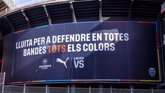 Foto: Mestalla estrena una nueva lona con un mensaje contra el racismo y la discriminación