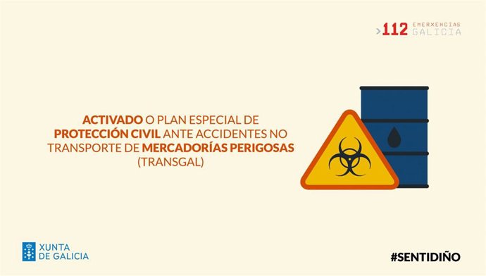 El accidente de un camión en Oroso (A Coruña) activa el Plan especial de Protección Civil de mercancías peligrosas