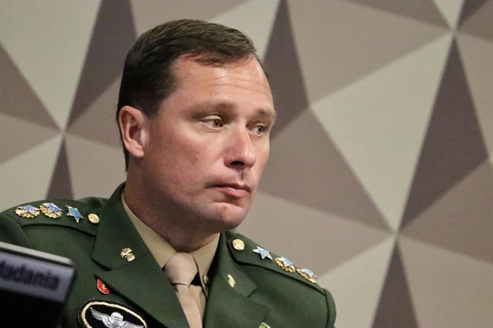 Archivo - July 11, 2023, Brasilia, Distrito Federal, Brasil: Brasilia (DF), 07/11/2023 - POLITICA/CPMI/JANUARY 8 - The deponent and investigated Mauro Cesar Barbosa Cid active lieutenant colonel of the Brazilian Army and former assistant of former Presi