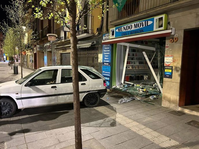 Local en el que se han producido los hechos, en el Coso bajo de Huesca.