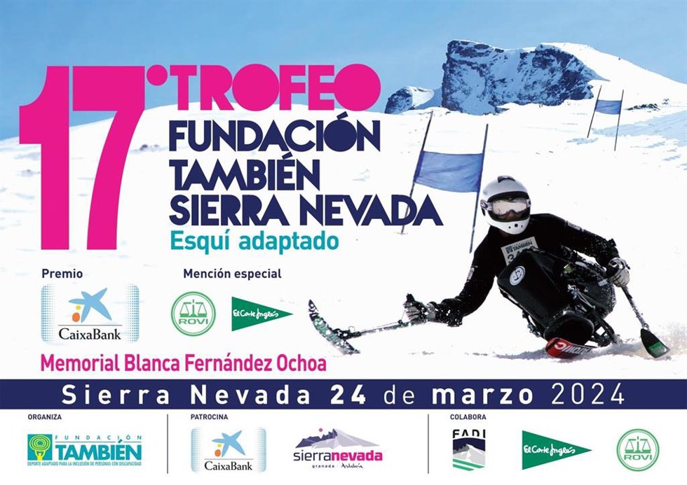 La Fundación También celebra este domingo el 17 Trofeo Fundación También Sierra Nevada de Esquí Adaptado-Premio CaixaBank