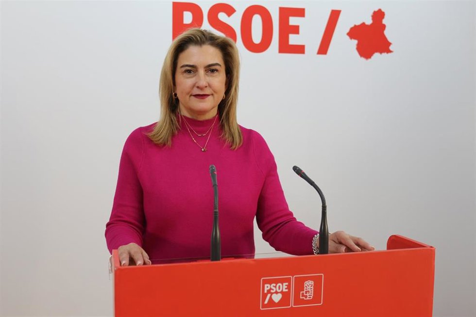 La vicesecretaria general y portavoz del PSOE en la Región de Murcia, Carmina Fernández
