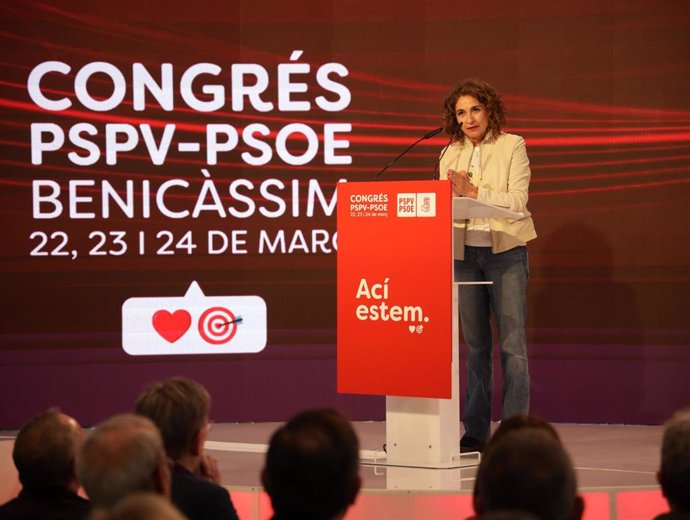 Mª Jesús Montero interviene en el congreso del PSPV