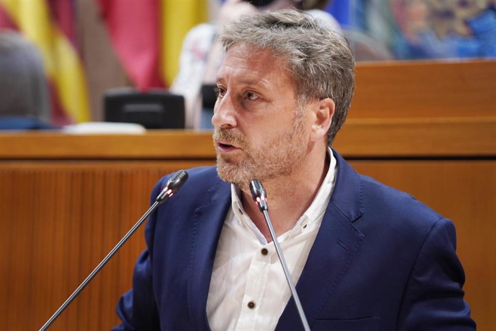 Archivo - El portavoz de CHA en las Cortes de Aragón, José Luis Soro.