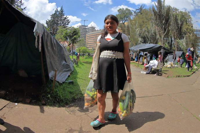 Archivo - Indígenas desplazados por la violencia en Chocó, Colombia