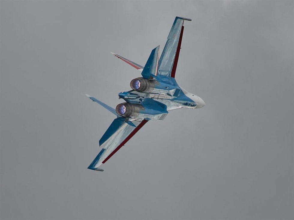 Archivo - Imagen de archivo de un avión de combate ruso 