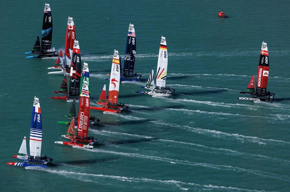 Regata de SailGP en Nueva Zelanda