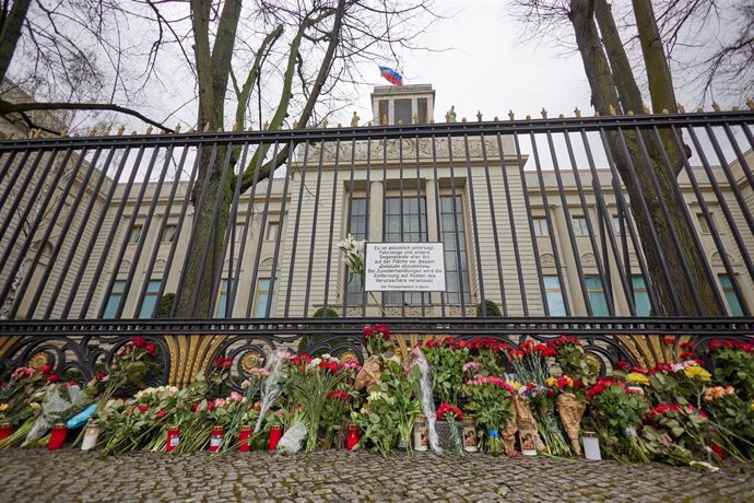 Memorial por el atentado de Moscú en la Embajada rusa de Berlín 