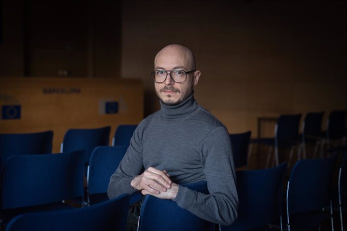 El cap de l'Oficina del Parlamento Europeu (PE) a Barcelona, Sergi Barrera, en una entrevista d'Europa Press