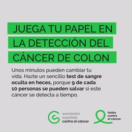 La campaña 'Juega tu papel en la detección del cáncer de colon' de la AECC