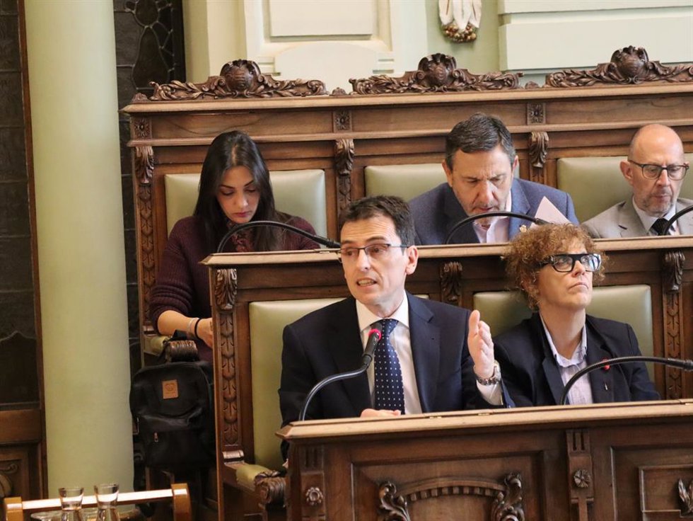 El portavoz del Grupo Municipal Socialista, Pedro Herrero.