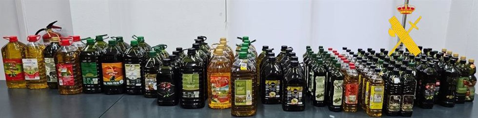 Aceite sustraido de supermercados en la provincia de León.