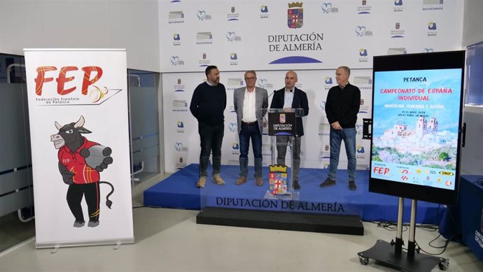 Presentación del Campeonato Nacional de Petanca en Vélez-Rubio (Almería)