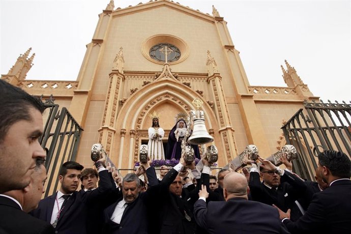 Imagen del traslado el pasado sábado de Nuestro Padre Jesús Cautivo y María Santísima de la Trinidad de la Semana Santa de Málaga.
