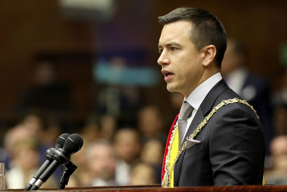 Archivo - El presidente de Ecuador, Daniel Noboa