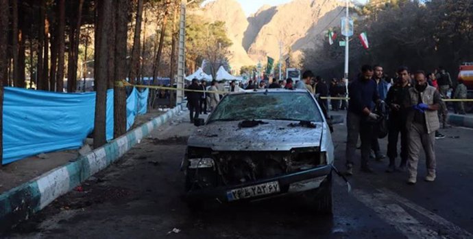 Archivo - Lugar de un atentado en Kerman (Irán) perpetrado por Estado Islámico Provincia de Jorasán