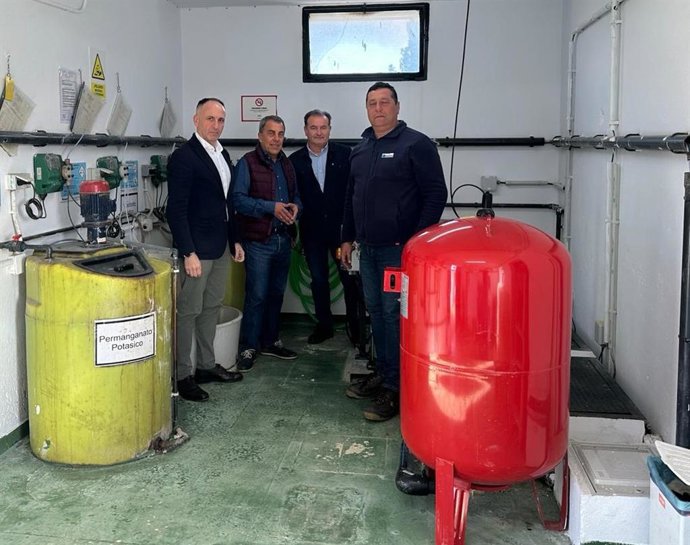 Visita a la nueva ETAP de Sanlúcar de Guadiana (Huelva).