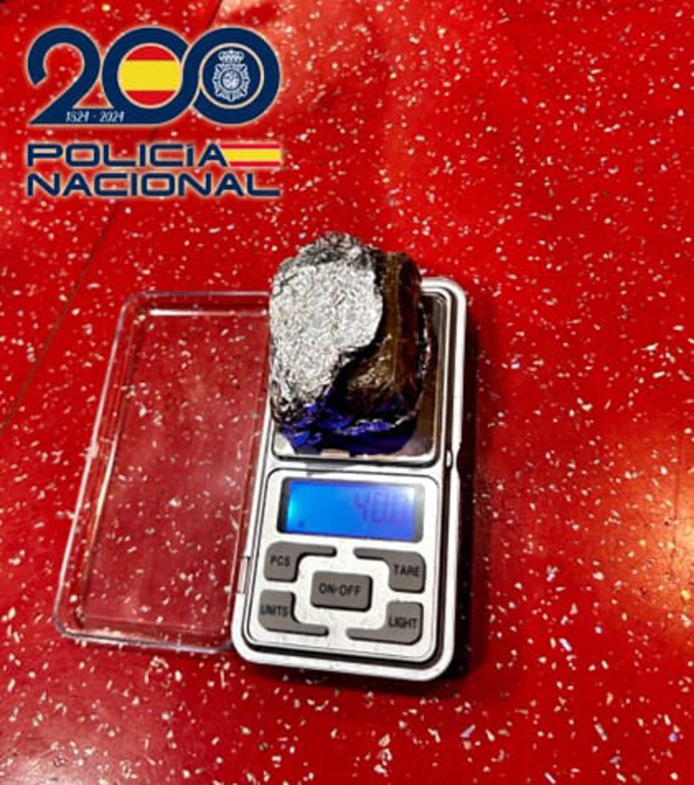 Hachís intervenido en un bar de Salamanca