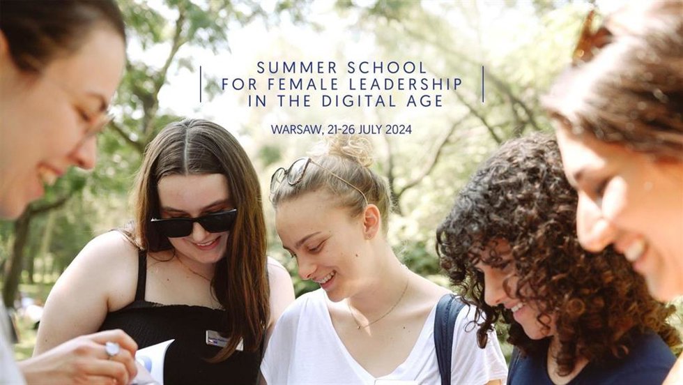 Cartel de presentación de la edición 2024 de la la Escuela de Verano para el Liderazgo Femenino en la Era Digital, de Huawei.
