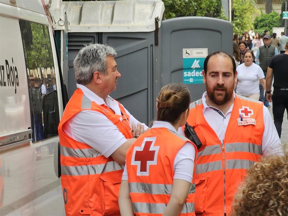 Un equipo de Cruz Roja.