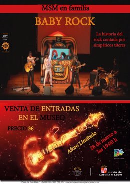 El espectáculo familiar 'Baby Rock' llega el viernes al Museo de la Siderurgia y la Minería de Castilla y León.
