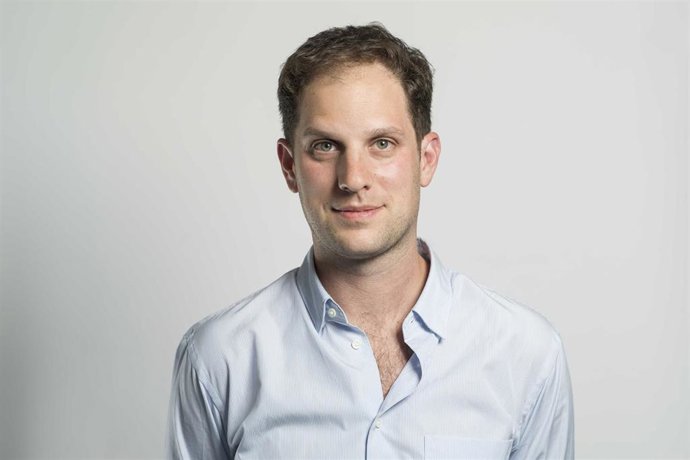 Archivo -  Imagen de archivo del periodista estadounidense Evan Gershkovich, detenido en Rusia