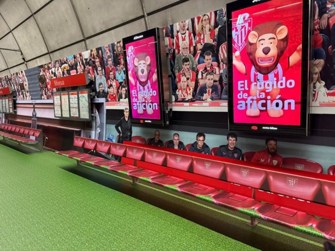 Campo de San Mames recreado en la estación de Moyúa