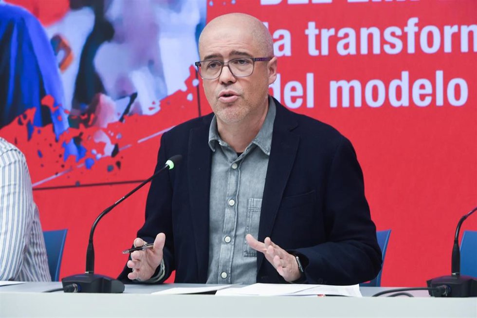 El secretario general de CCOO, Unai Sordo