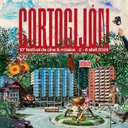 Cartel de la X edición de Corto Gijón, que se desarrollará del 2 al 6 de abril de 2024 en Gijón.