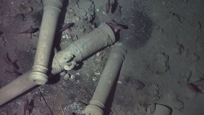 Archivo -    La Institución Oceanográfica Woods Hole (WHOI) ha difundido imágenes submarinas que acreditan el hallazgo en el Caribe del 'santo grial de los naufragios': el galeón español San José