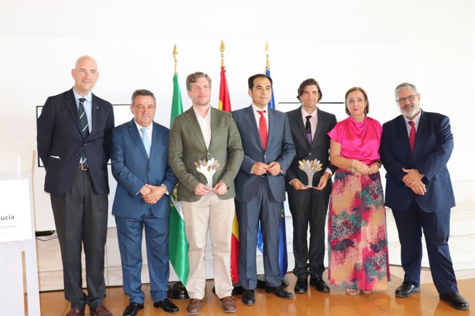 Entrega de los premios Blas Infante de Estudio e Investigación sobre Administración y Gestión Pública en el año 2023, con la participación del consejero de Justicia, Administración Local y Función Pública, José Antonio Nieto. (Foto de archivo).