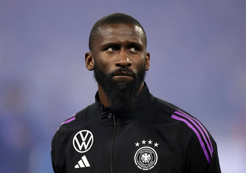 El futbolista alemán Antonio Rüdiger (Real Madrid), antes de enfrentarse a la selección francesa en un amistoso. 