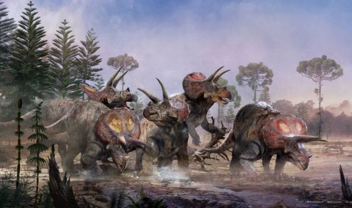 Manada de triceratops