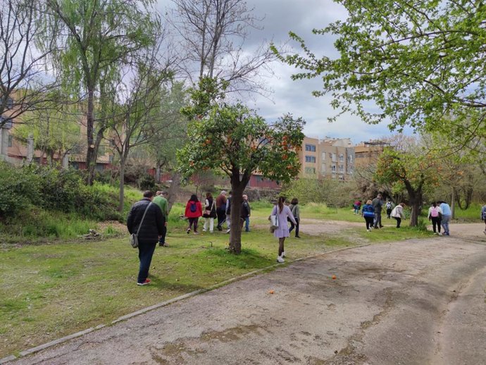 Usuarios de Salud Mental participan en una yincana.