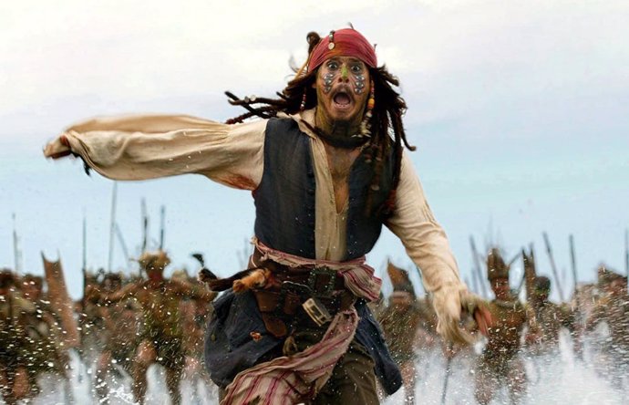 Archivo - Jack Sparrow en Piratas del Caribe