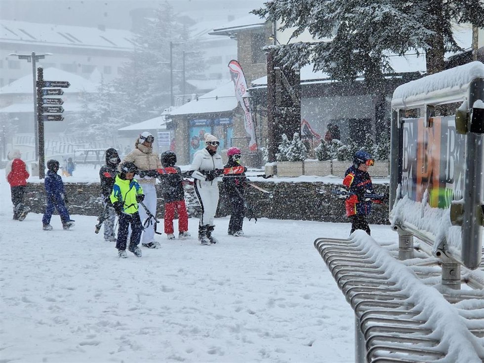 Nieve en el entorno de Pradollano