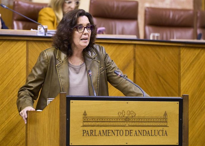 Archivo - La portavoz de Educación del Grupo Socialista en el Parlamento andaluz, Susana Rivas. (Foto de archivo).