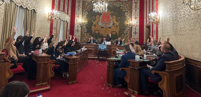 Archivo - Pleno del Ayuntamiento de Alicante.