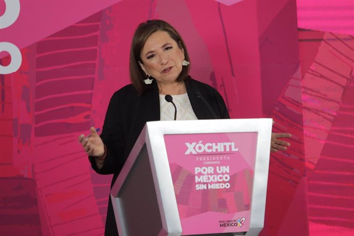 La senadora Xóchitl Gálvez, candidata de la oposición a la Presidencia de México