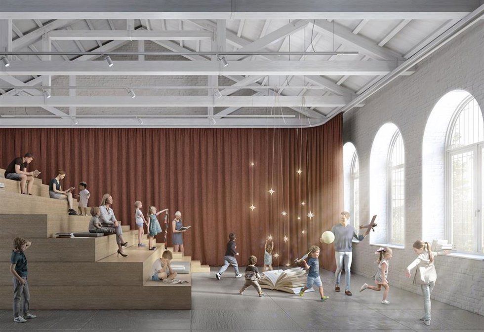 Recreación del diseño de una sala polivalente del Teatro Lope de Vega de Valladolid.