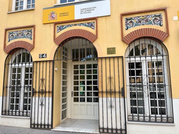 Archivo - Fachada de la sede de la Subdelegación del Gobierno en Málaga.