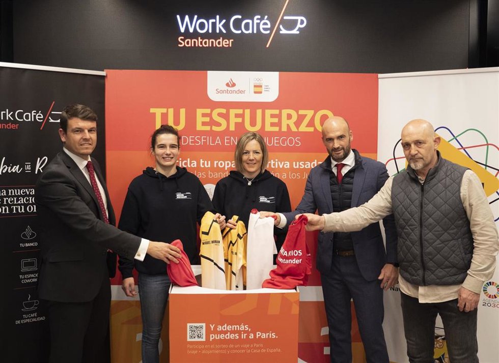 Jaione Equisoain e Izaskun Oses se unen al proyecto de banderas sostenibles de Banco Santander para París 2024
