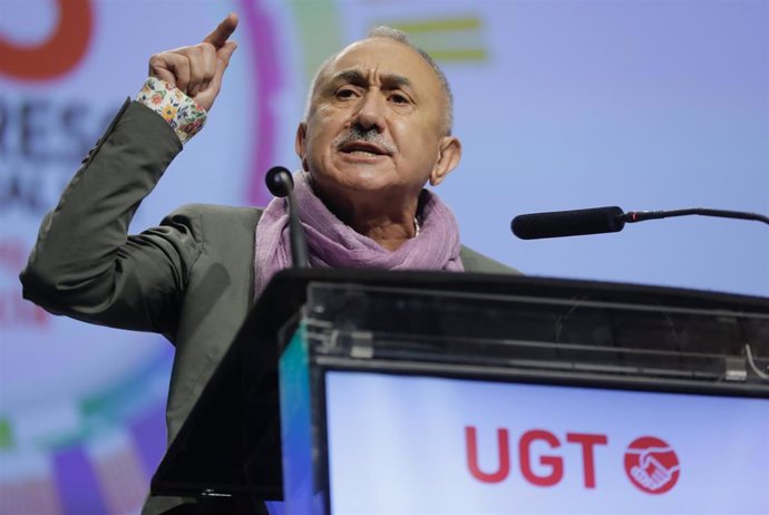 Archivo - El secretario general de la Unión General de Trabajadores, Pepe Álvarez. UGT ha reclamado mejoras salariales ante el IPC del 3,2% registrado en marzo. 