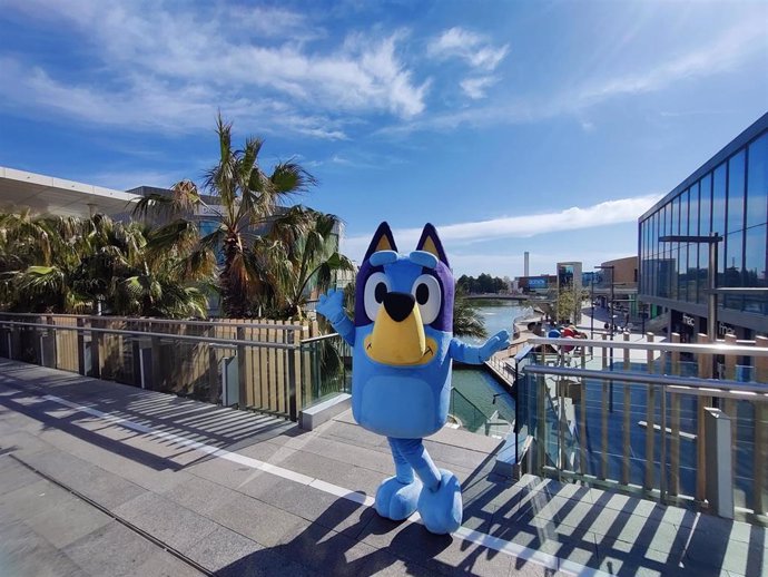 La mascotas infantiles Bluey y Bingo regresan a Puerto Venecia de Zaragoza